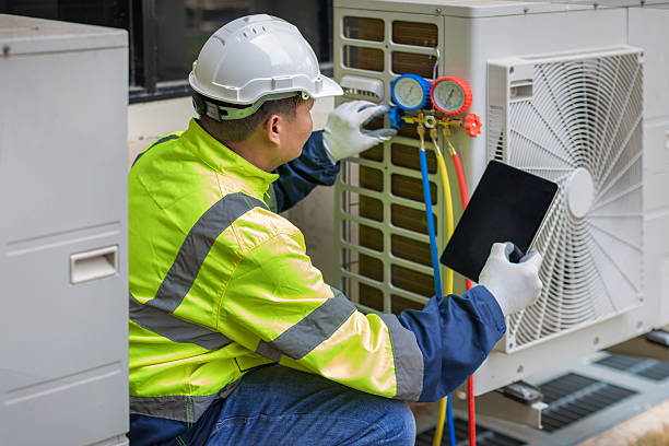 Professional Hvac technician working in West Winfield, NY